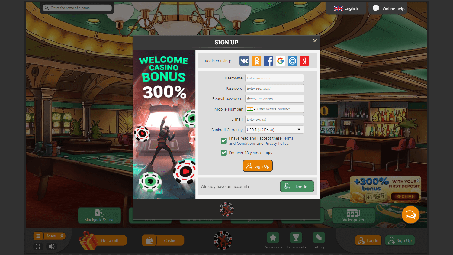 XCasino Desktop screenshot